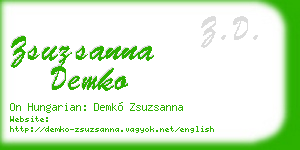 zsuzsanna demko business card